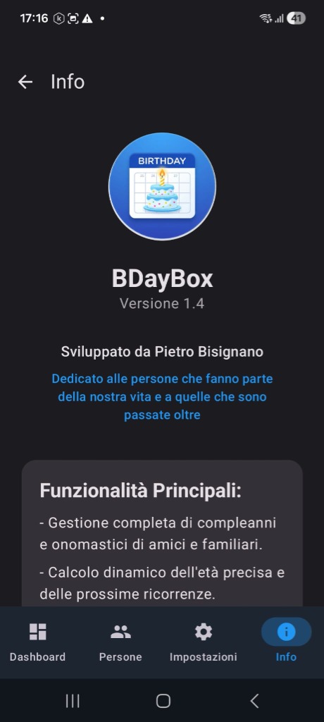 Info Screen