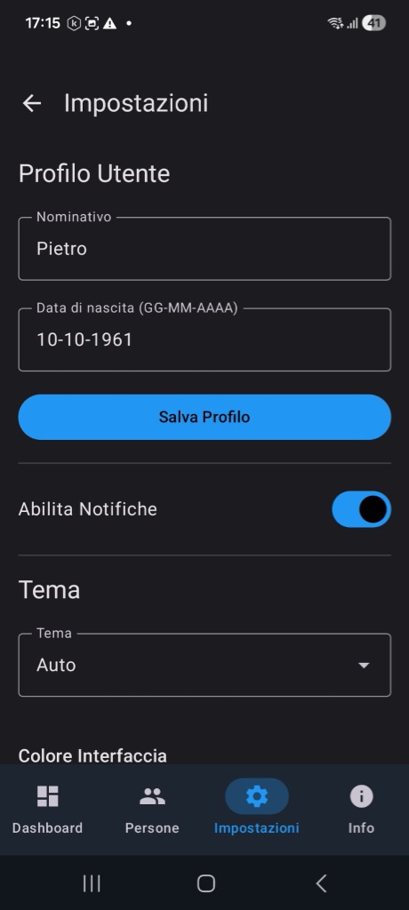 Settings Screen