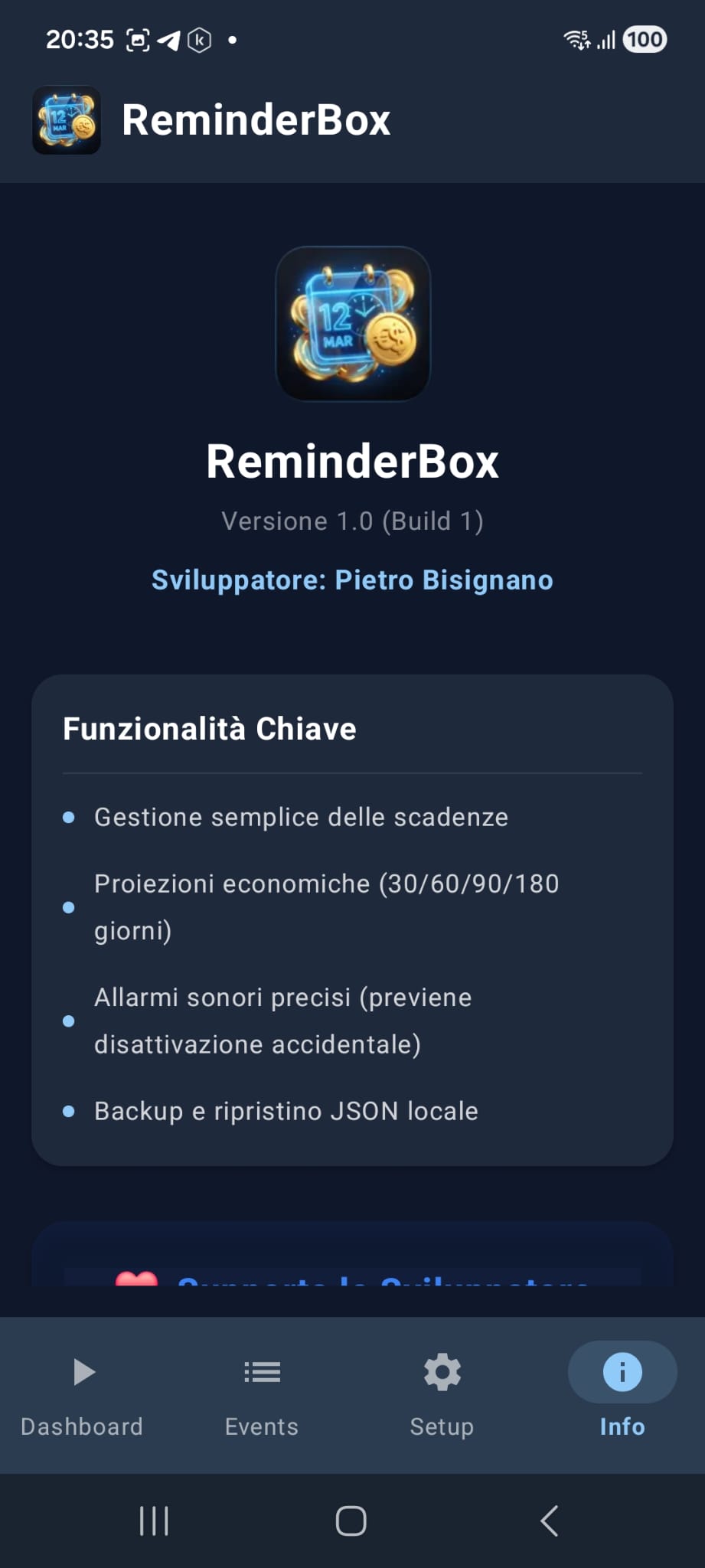 Info Screen