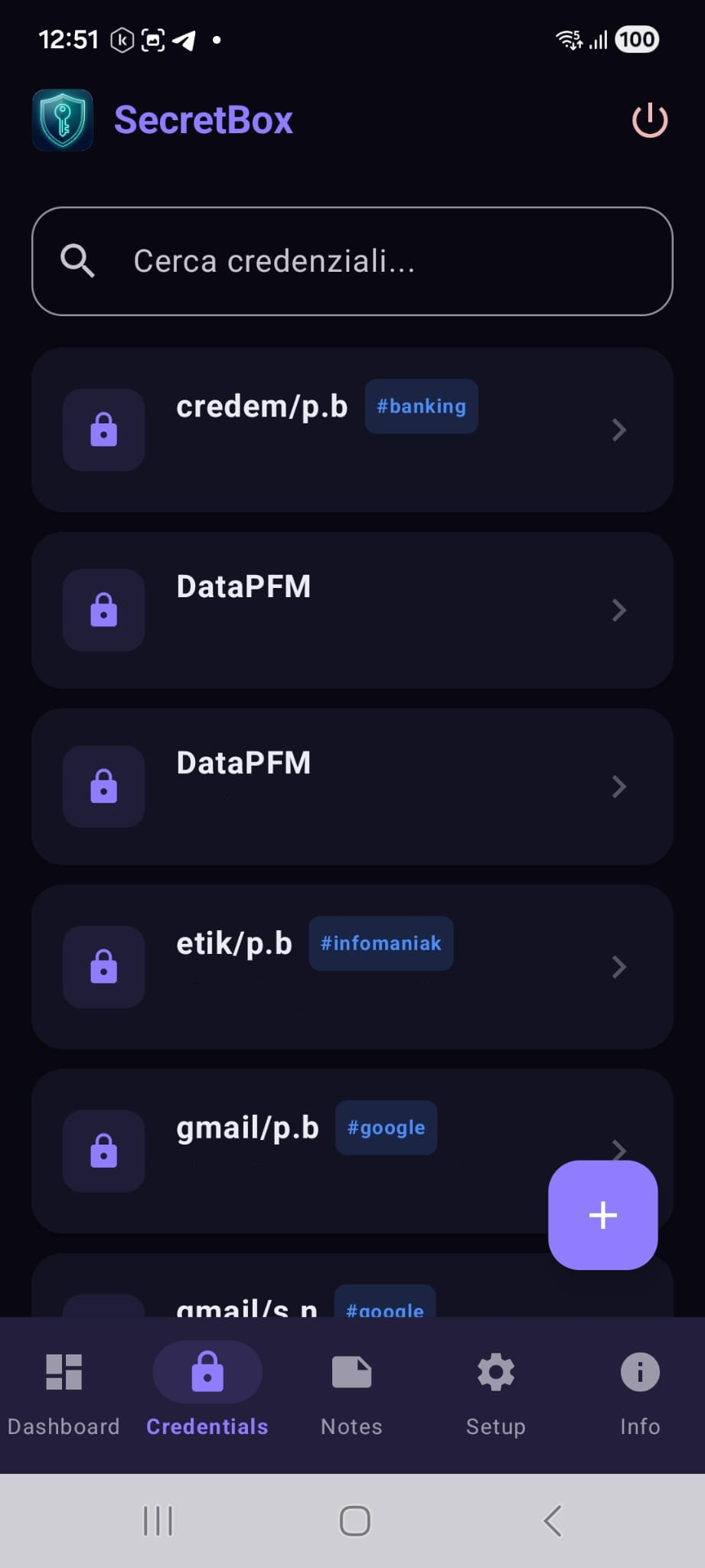 Notes Screen